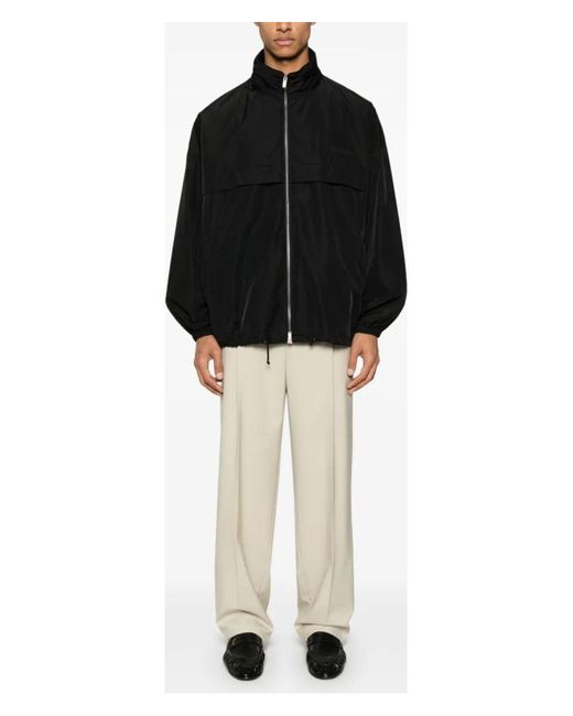 Saint Laurent Black Water Repellent Zip Up Serge Blouson for men