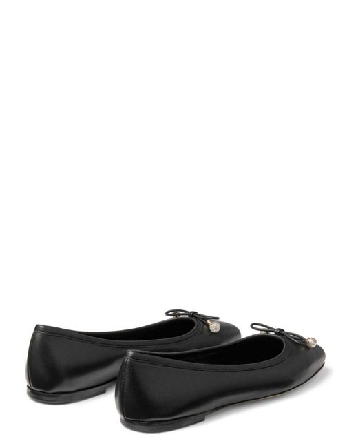 Jimmy Choo Black Elme Flat Leather Ballet Flats