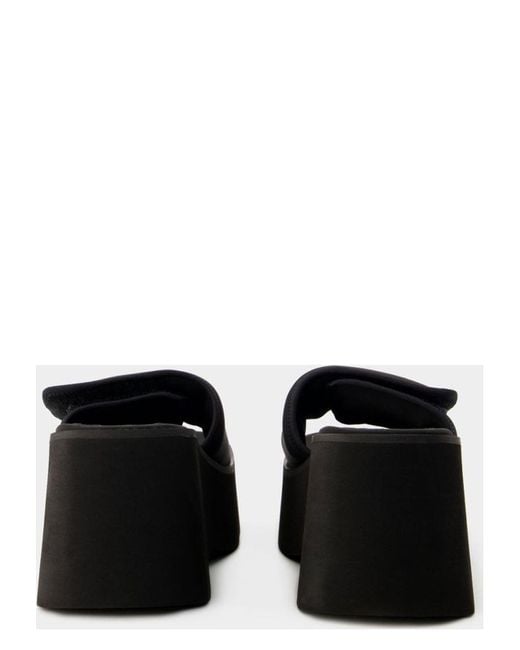Courreges Scuba Wave Sandals in Black | Lyst