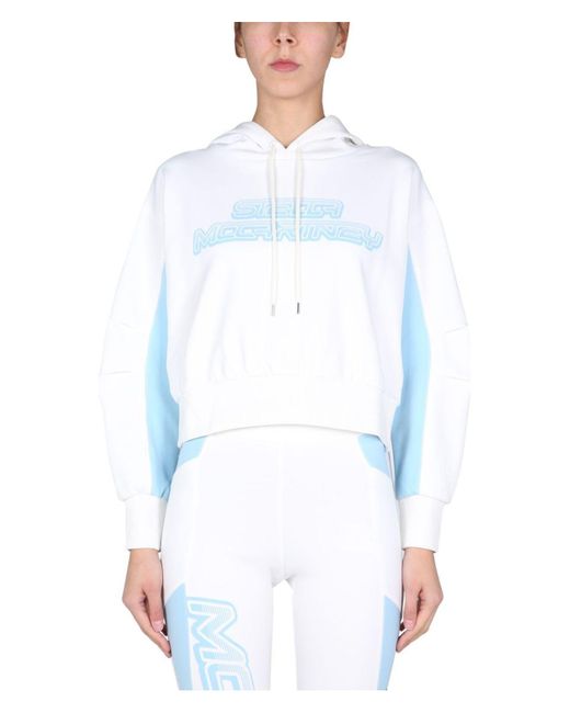 Stella McCartney White Sweatshirt With Logo Print