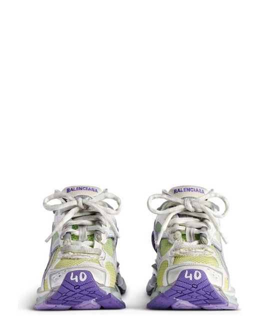 Balenciaga White Runner Gradient Mesh Sneaker