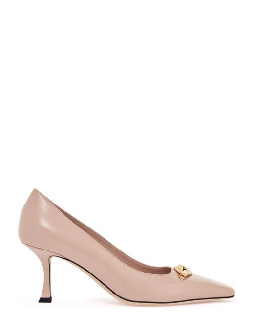 Jimmy Choo Pink 'Ryker Diamond Detail Dã Pumps
