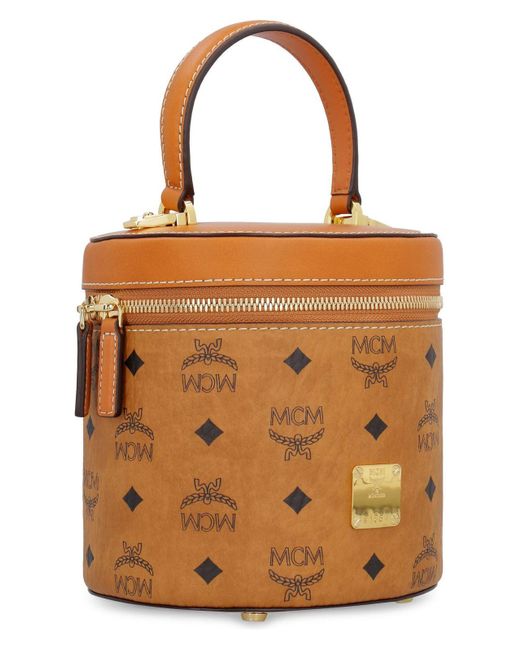 MCM Brown Aren Bag With Shoulder Strap