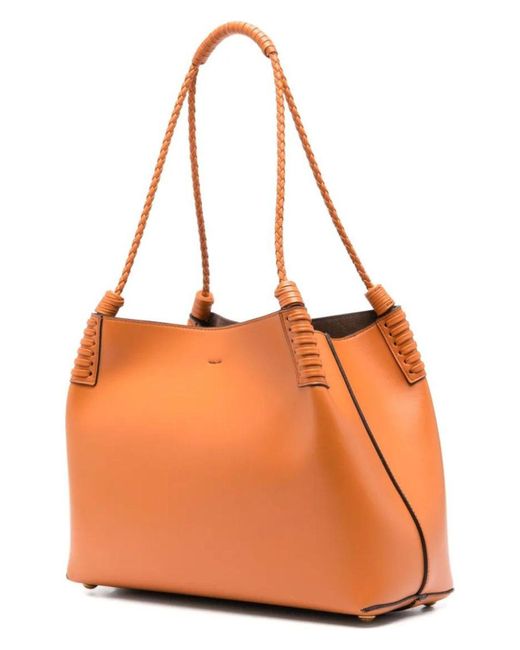 Etro Orange Small Libra Tote Bag