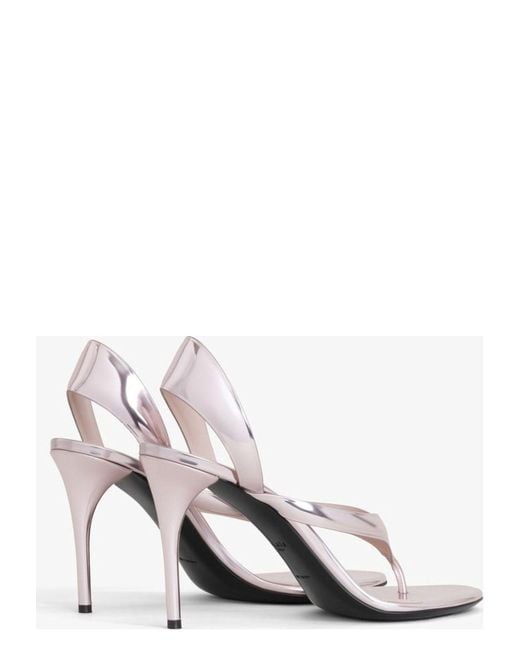 Alaïa White Tong Sandals 90