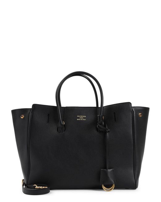 トートバッグ BALENCIAGA Hampton Purse - Balenciaga - Leather - Black Women's Hampton Carry All Bag Small in Black | Balenciaga US