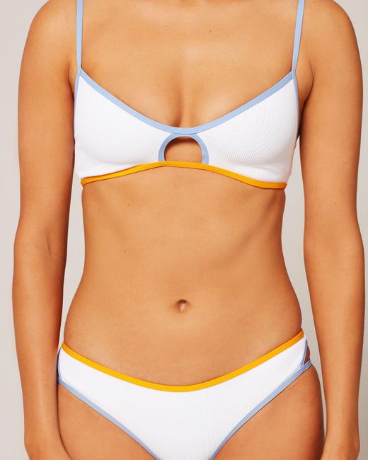 L Space Synthetic Ribbed Ross Bikini Top Lyst