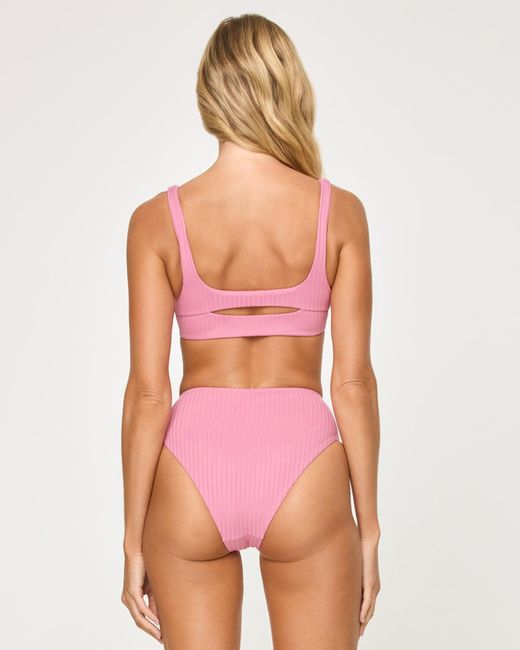 LSPACE Pink Savannah Bikini Bottom