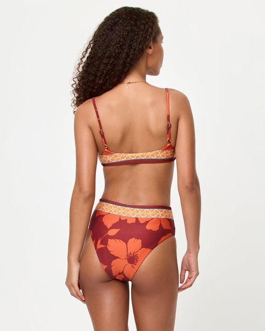 LSPACE Red Soleil Bikini Bottom