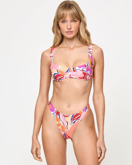 LSPACE Pink Mako Bikini Top