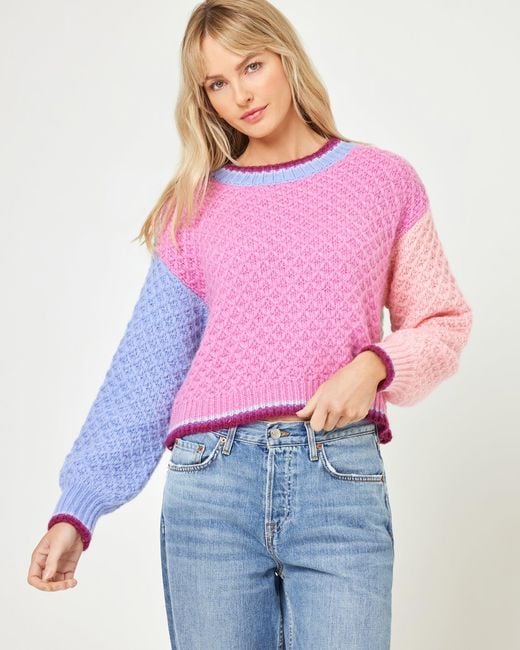 LSPACE Purple Pretty Please Sweater