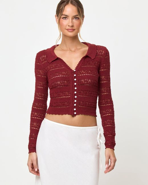 LSPACE Red Leighton Sweater