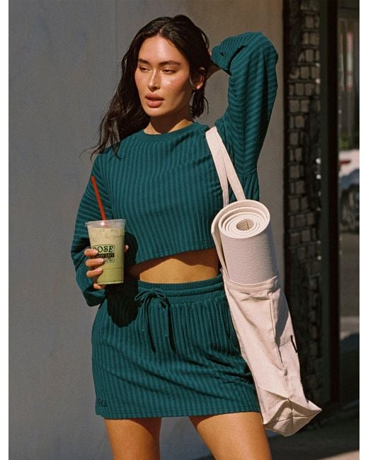 LSPACE Green Half Court Pullover