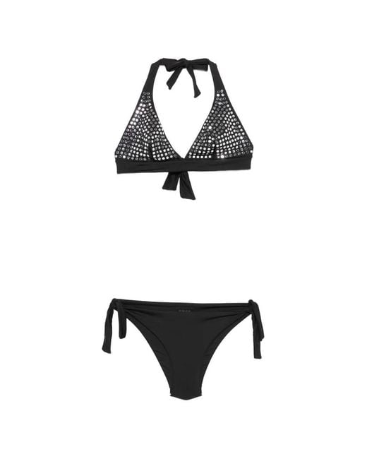 Fisico White Stud Bikini Set