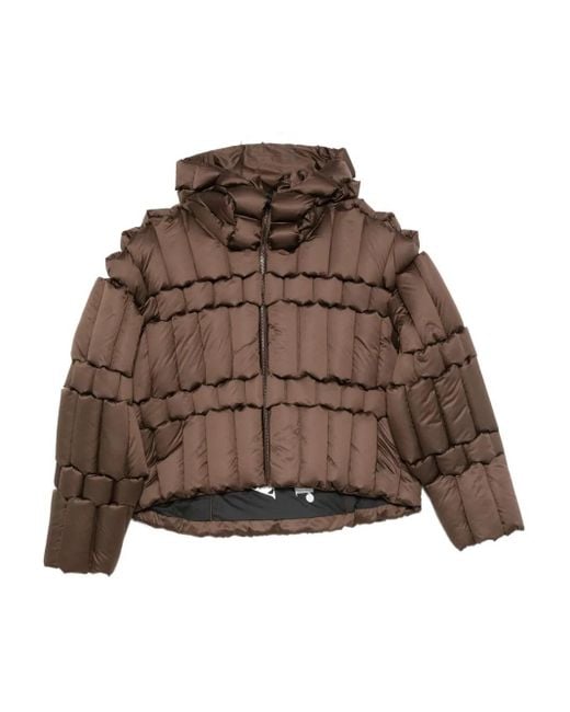 RAXXY Brown Hooded Puff Coat