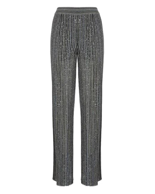 Missoni Gray Strigh-Leg Trousers