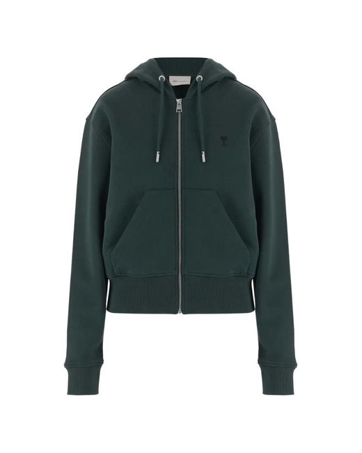 AMI Green Adc Zip Hoody