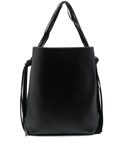 Neous Large Leather Tote Bag in Black | Lyst
