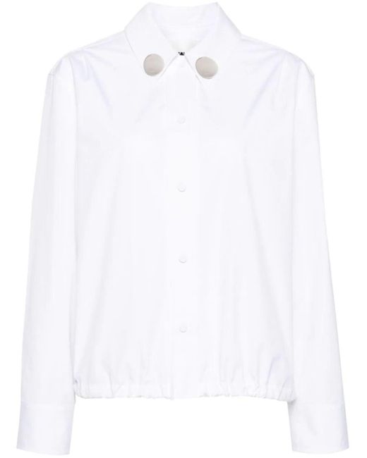 Camicia Con Colletto A Punta di Jil Sander in White