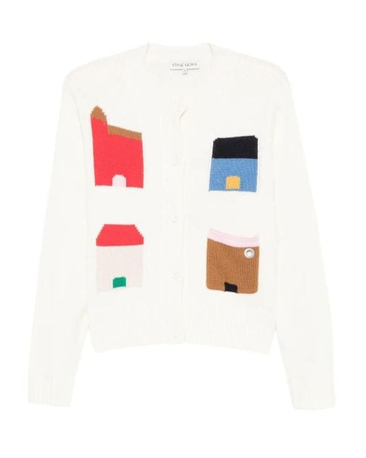 Stine Goya White House-Motif Cardigan