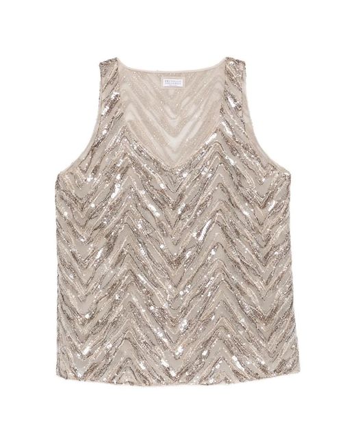 Brunello Cucinelli Natural Blouse