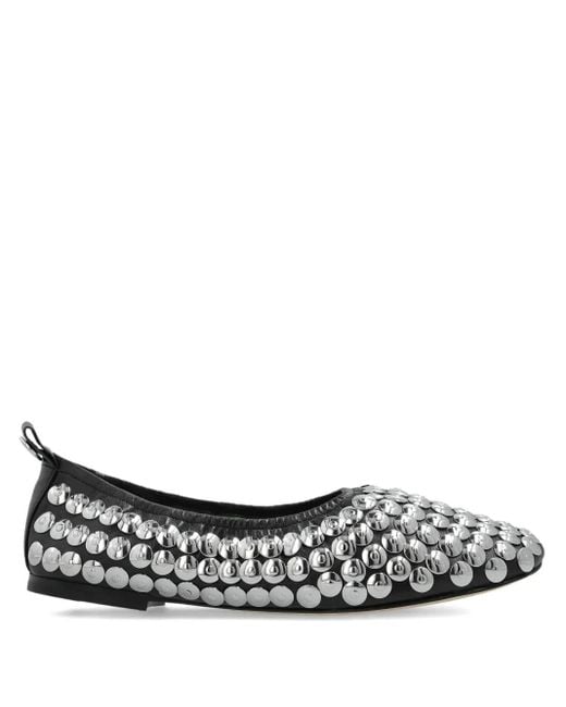 Ballerine Con Borchie di Tory Burch in White