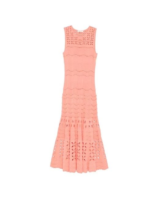 Ulla Johnson Pink Lakshmi Sleeveless Midi Dress