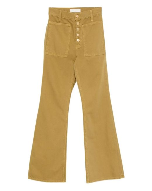Ulla Johnson Natural Button-Fly Jeans