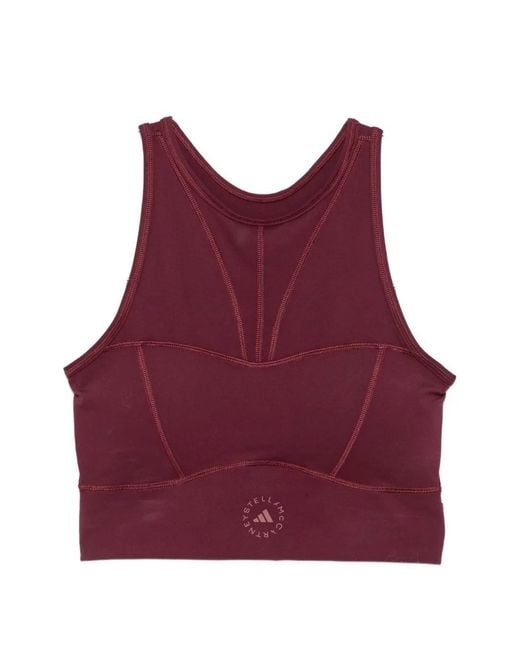 Adidas By Stella McCartney Red Asmc Crop Top