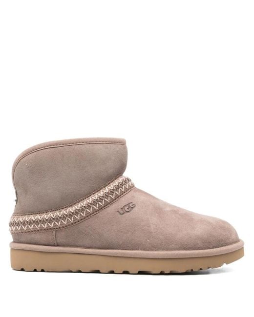 Ugg Brown Mini Crescent Boots