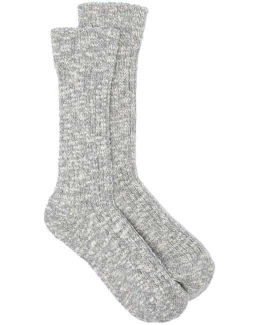 Birkenstock Gray Slub Socks