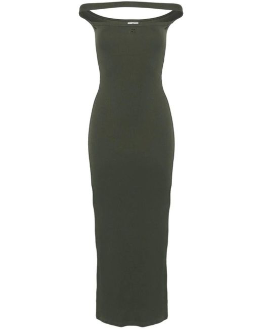 Courreges Green Ribbed Dress