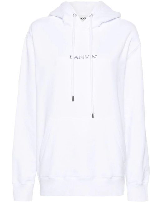 Hoodi Sweater di Lanvin in White
