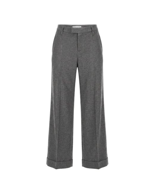 Brunello Cucinelli Gray Wool Trousers