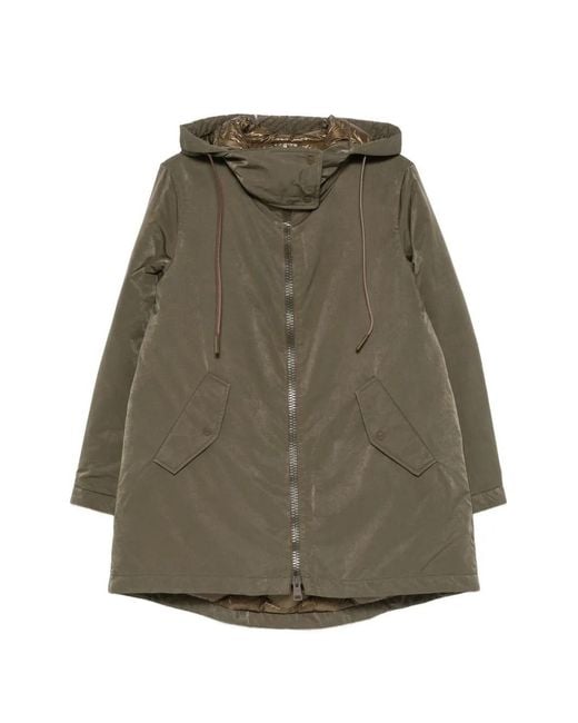 Herno Green Long Parka
