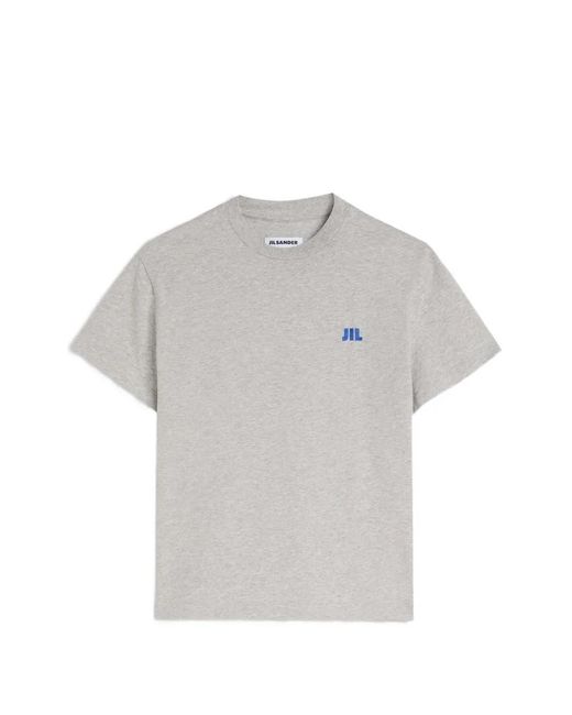 Jil Sander Gray Crew-Neck Cotton T-Shirt