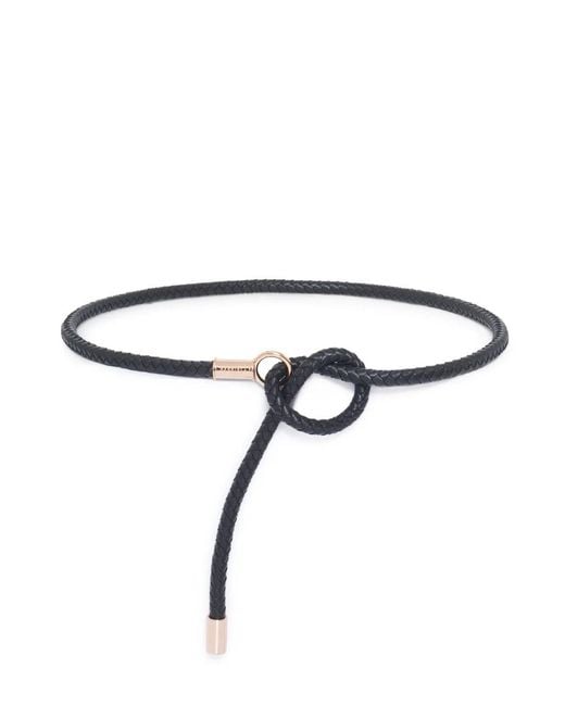 Gabriela Hearst Black Rope Braided Belt
