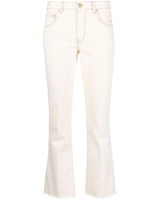 Fay White 5 Pockets Trousers