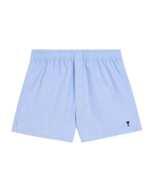 AMI Blue Stripe Shorts