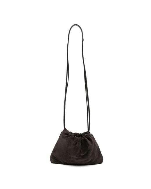 Borsa A Tracolla Con Coulisse di Brunello Cucinelli in Black