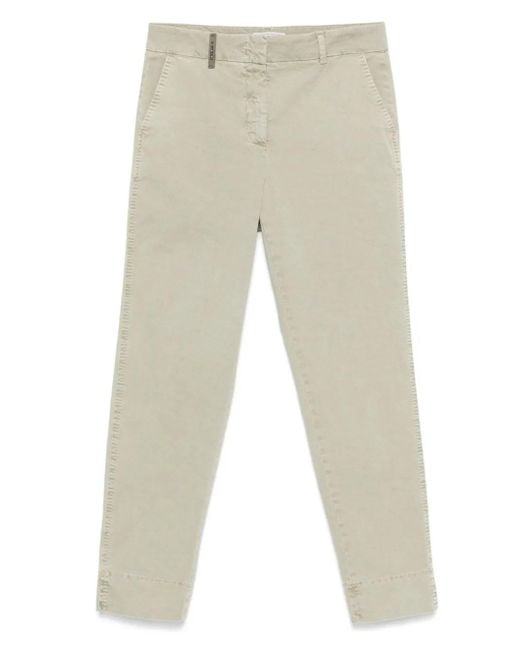 Peserico Natural Tapered Trousers