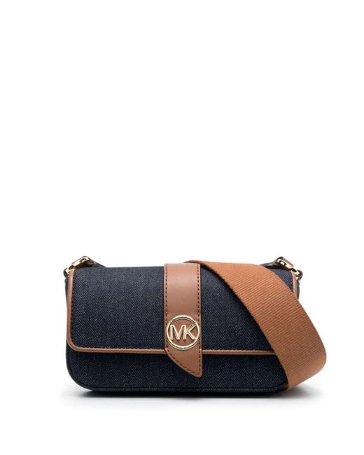 Michael Kors Blue Greenwich Denim Crossbody Bag