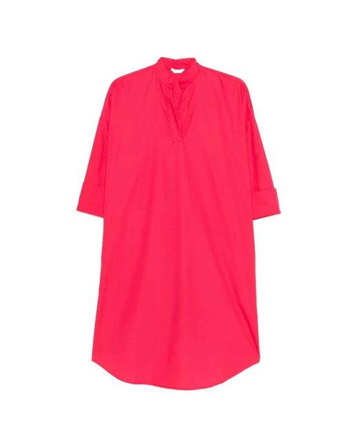 Robert Friedman Pink V-Neck Dress