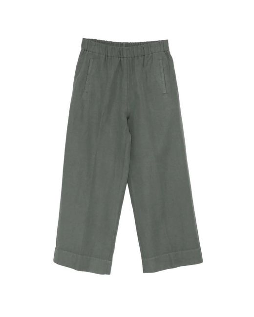 ROSSO35 Gray Elastic Waist Trouser