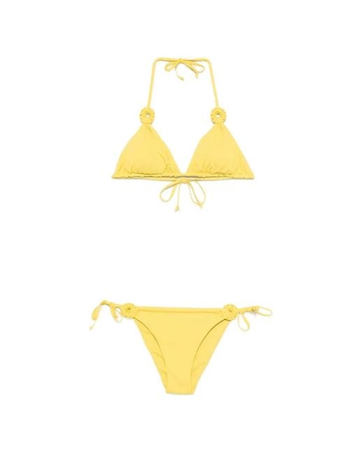 Fisico Metallic Yellow Bikini