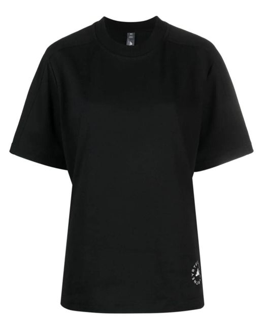 Adidas By Stella McCartney Black Truecasuals Logo-print T-shirt