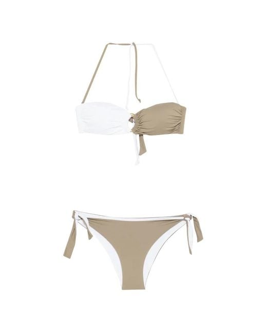 Fisico White Ring Bikini Set