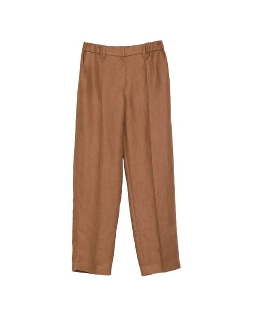 Herno Brown Tropical Wool Hd Trousers