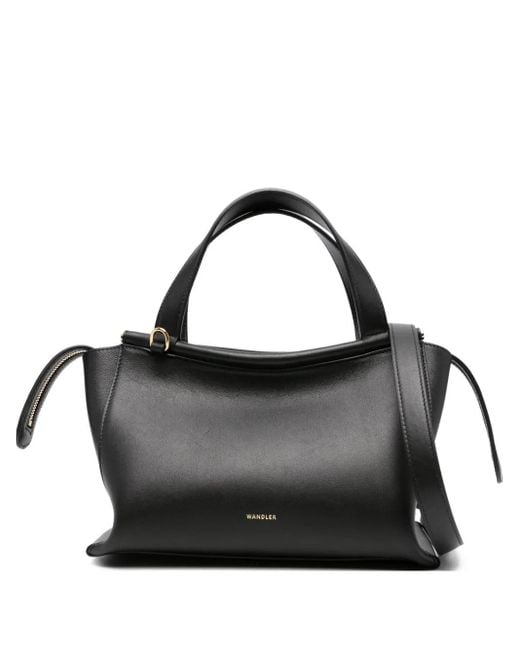 Wandler Black Small Logo-Detail Tote Bag