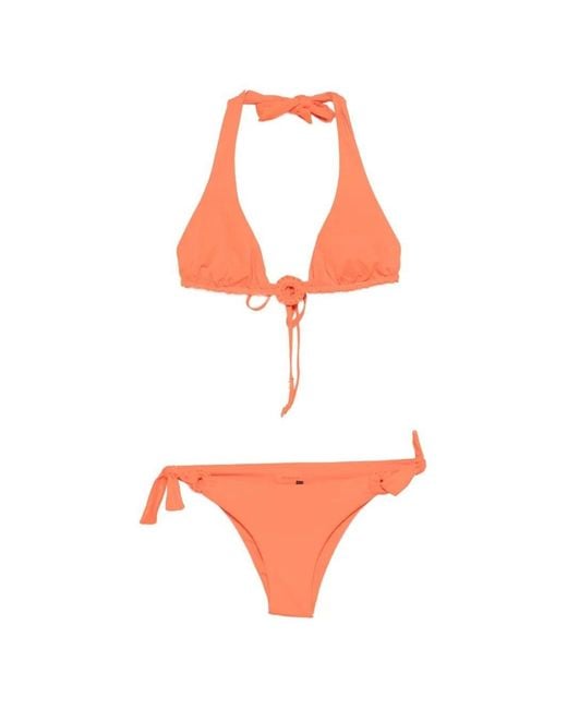 Fisico Orange Coral Bikini Set
